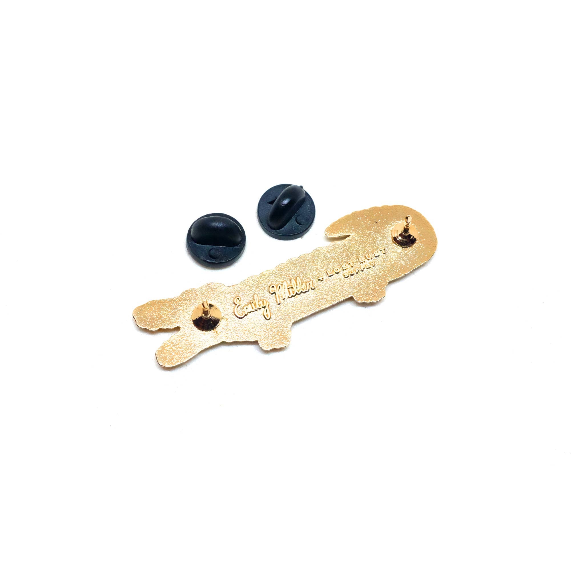 Enamel Pin EAT RACISTS Gator Enamel Pin