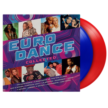 New Vinyl Various - Eurodance Collected [Import] (Limited, Transparent Blue & Red, 180g) 2LP