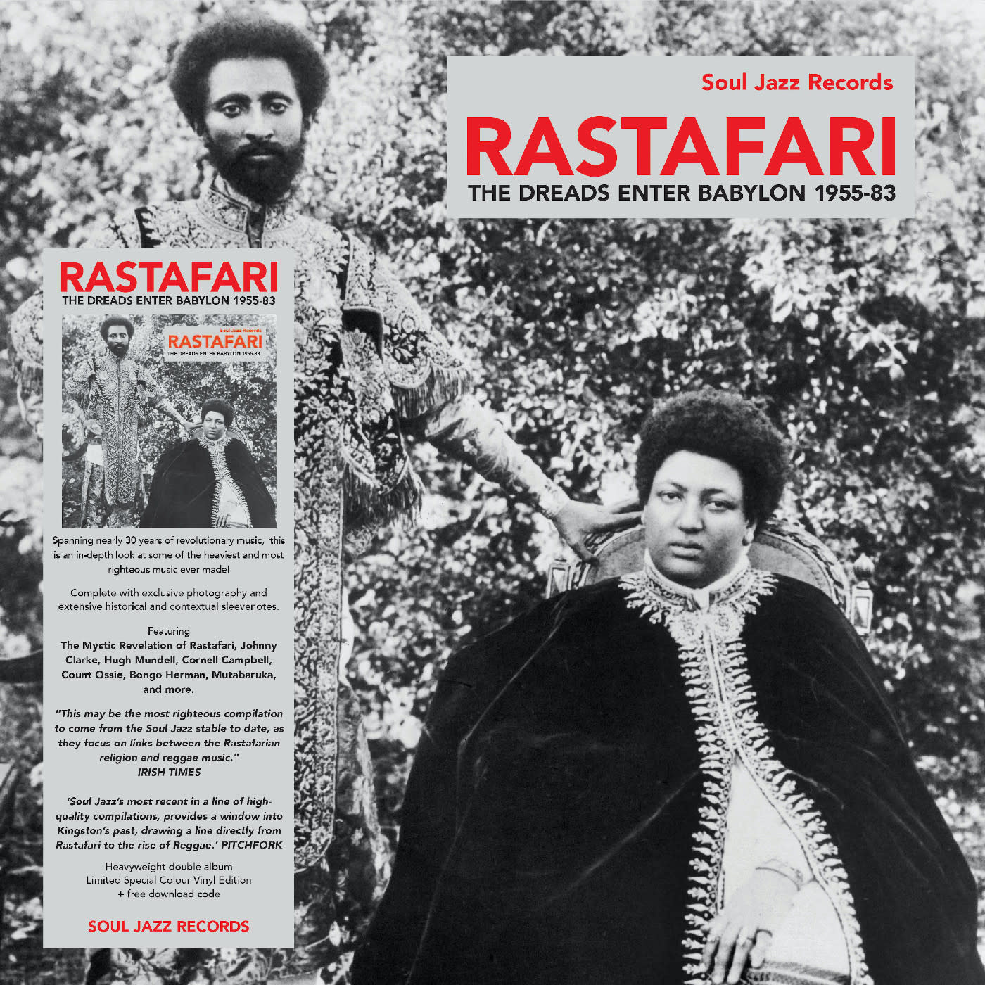 New Vinyl Various - Soul Jazz: RASTAFARI - The Dreads Enter Babylon 1955-83 (Blue) 2LP
