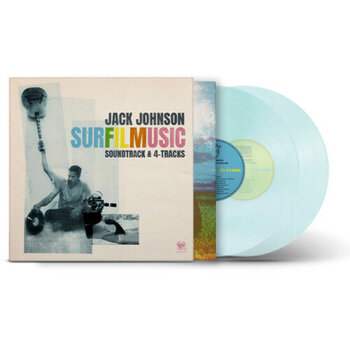 New Vinyl Jack Johnson - surFILMusic Soundtrack & 4-Tracks (IEX, Soda Pop Bottle Translucent Blue) 2LP