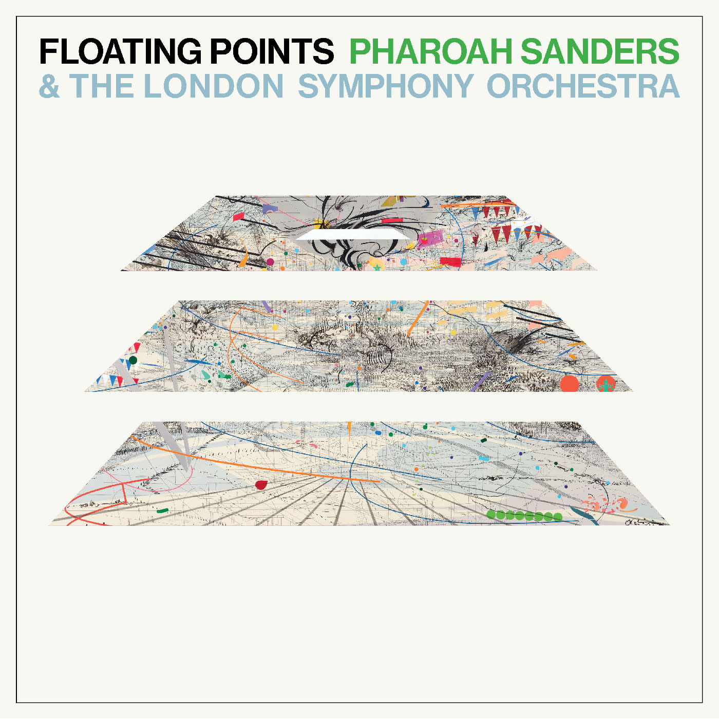 New Vinyl Floating Points & Pharoah Sanders - Promises (5th Anniversary, Abiogenesis Blue/Green) LP
