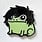 Enamel Pin Emo Frog Enamel Pin