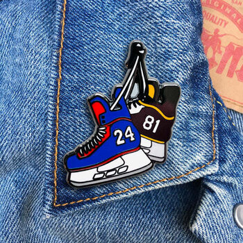 Enamel Pin Heated Rivalry Hockey Skates Enamel Pin