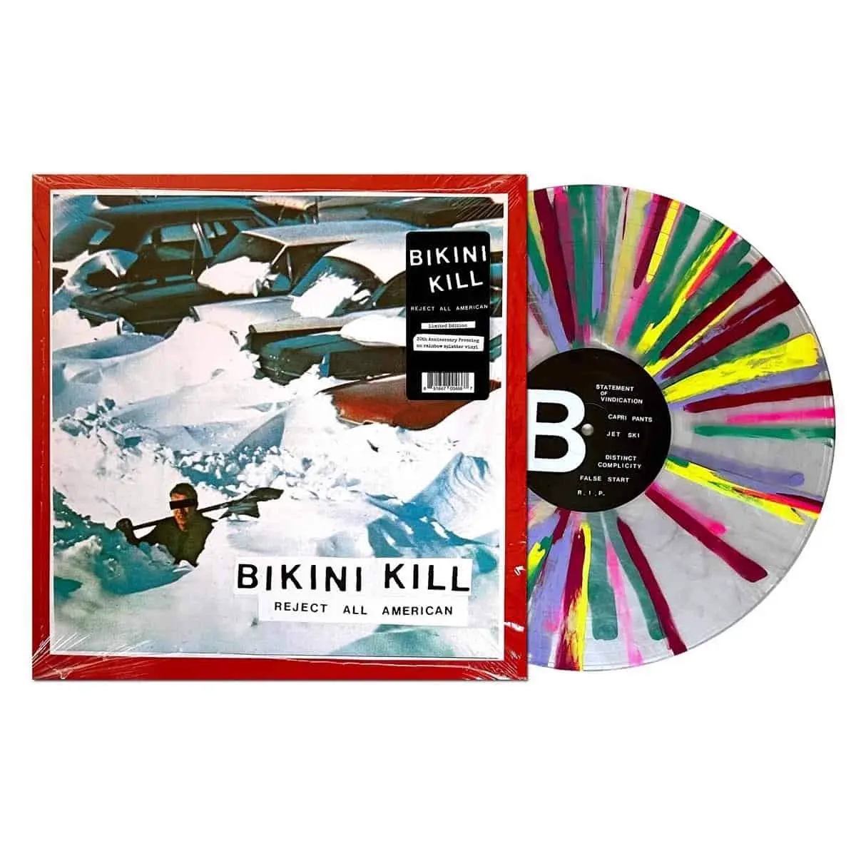 New Vinyl Bikini Kill - Reject All American (Anniversary, Rainbow Splatter, Reissue) LP