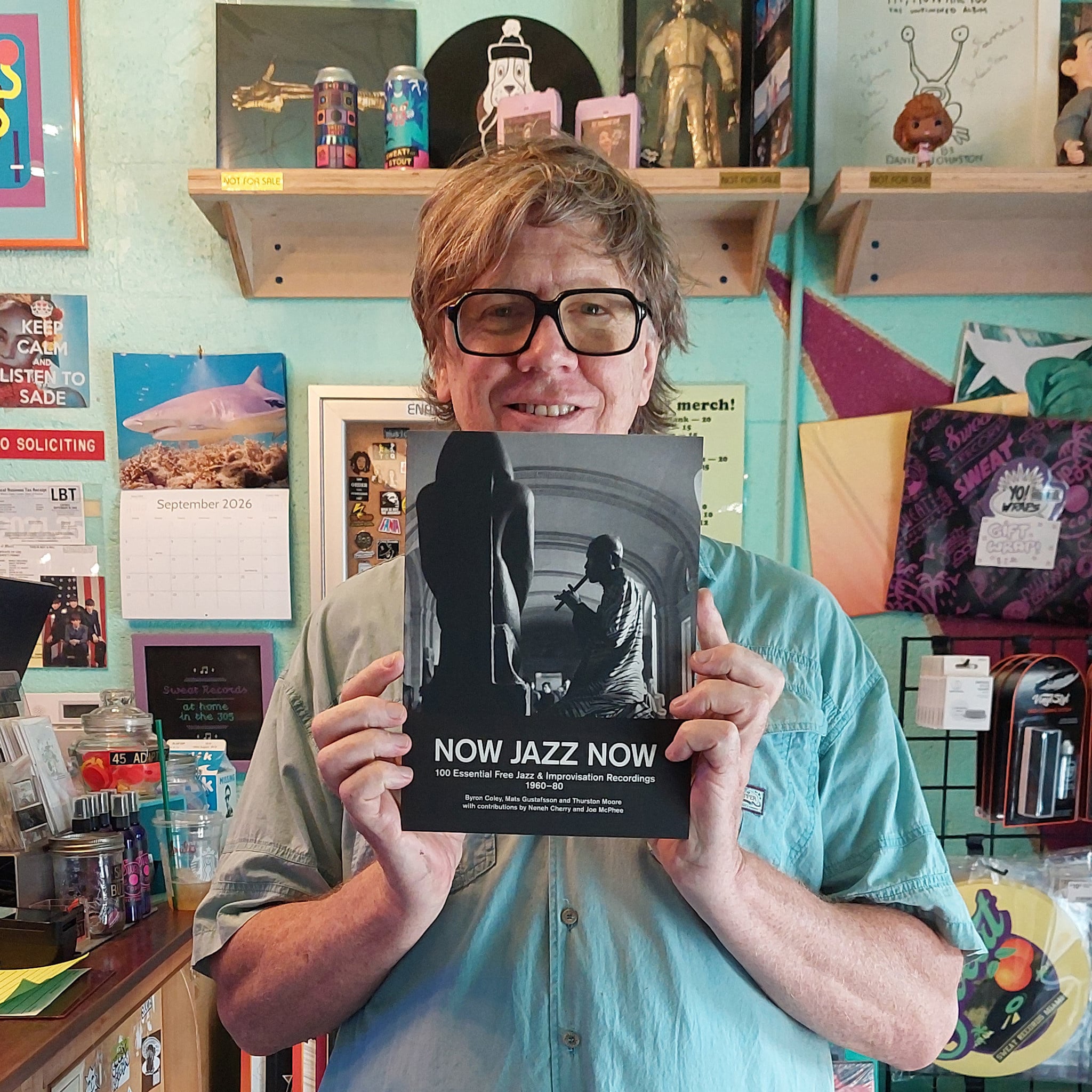 Book Byron Coley, Mats Gustafsson & Thurston Moore -  Now Jazz Now (1st Edition, Signed, Softcover)