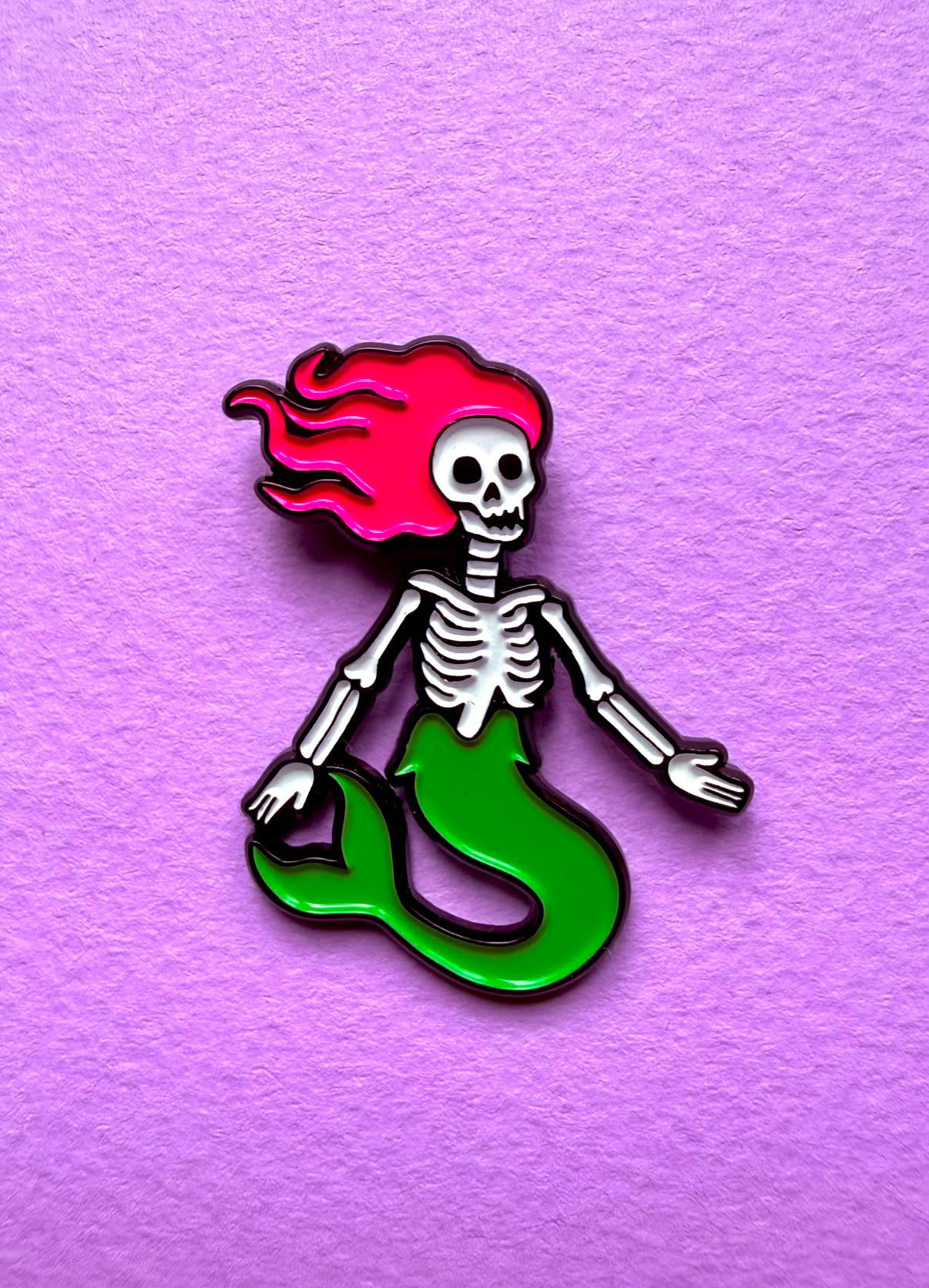 Enamel Pin Francisca Oyhanarte "Skull Mermaid" Pin