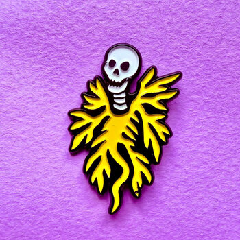 Enamel Pin Francisca Oyhanarte "Algae Skull" Pin