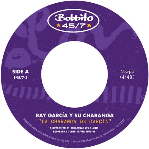 New Vinyl Ray Y Su Charanga Garcia - La Charanga De Garcma b/w Para Ti (White) 7"