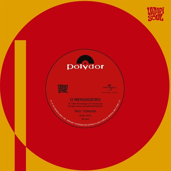 New Vinyl Trio Ternura - O Mensageiro b/w Razao De Ser 7"