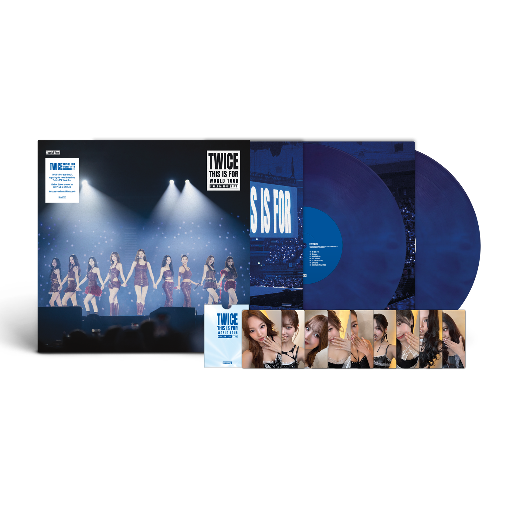New Vinyl TWICE - TWICE (THIS IS FOR) WORLD TOUR FINALE LIVE IN SEOUL (Limited, Blue) 2LP