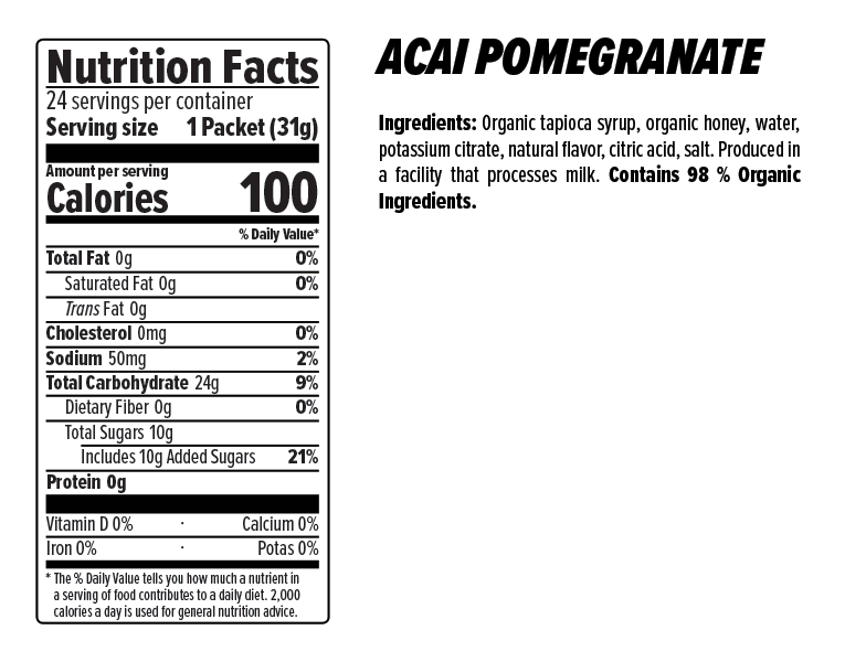 Honey Stinger Gel Case (24) - Acai & Pomegranate
