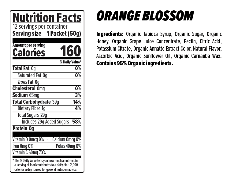 Honey Stinger Energy Chews Case (12) - Orange Blossom