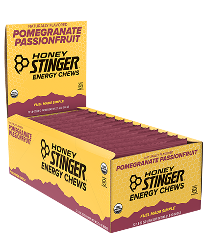Honey Stinger Energy Chews Case (12) - Pomegranate Passionfruit
