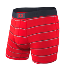 Vibe Boxer Brief - Red Shallow Stripe