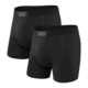 Saxx Ultra Boxer Brief 2 Pack - Black/Black