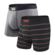 Saxx Vibe Boxer Brief 2 Pack - Grey/Shallow Stripe