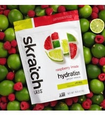 SKRATCH LABS EXERCISE HYDRATION MIX - RASPBERRY LIMEADE (440G) WITH CAFFEINE (50MG)