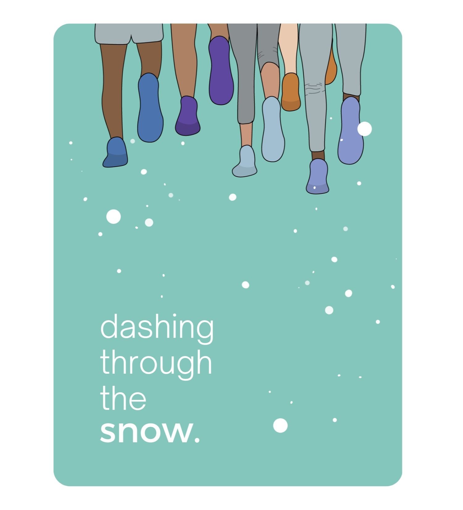 Greeting Card - Dashing Through The Snow