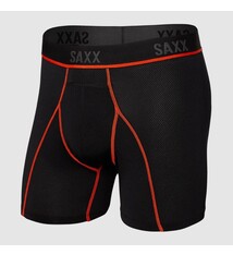 Kinetic L-C Mesh Boxer Brief - Black|Vermillion