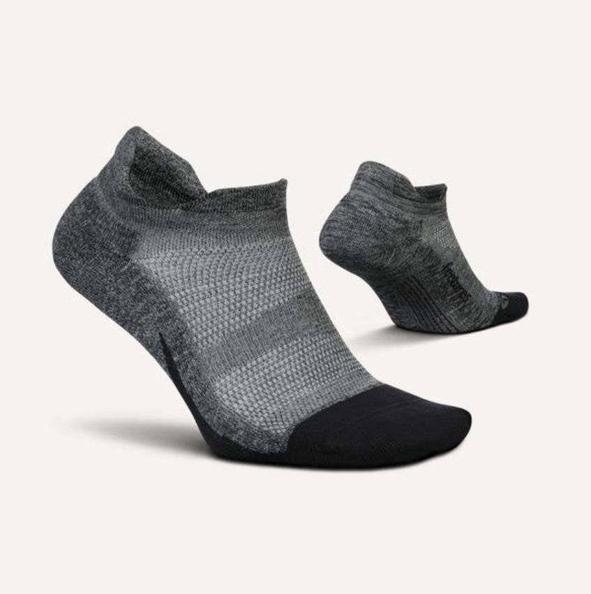 Feetures Elite Light Cushion No Show - Gray