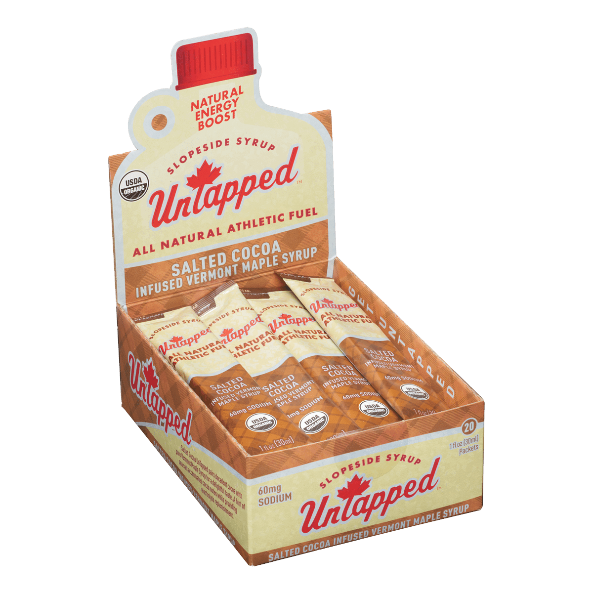 Salted Cocoa Maple Untapped Energy Gel Case (20)