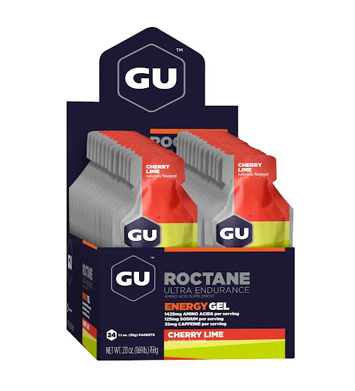 GU Roctane Gel Case (24) - Cherry Lime