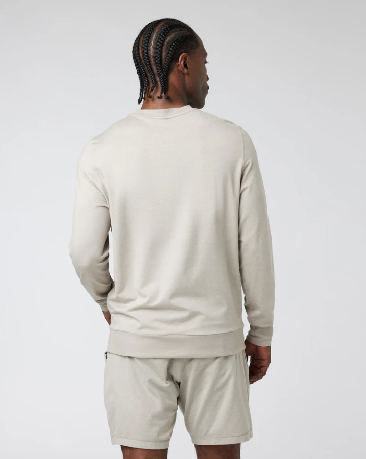 Vuori Men's Ponto Performance Crew - Dark Salt Heather