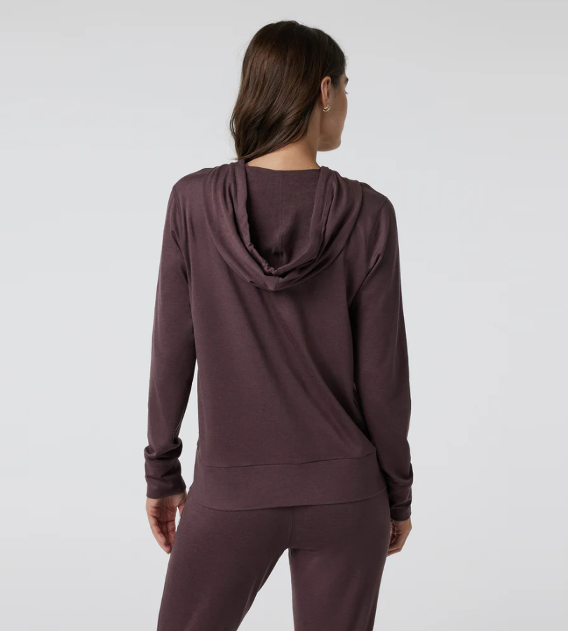 Vuori Women's Halo Performance Hoodie 2.0 - Elderberry Heather