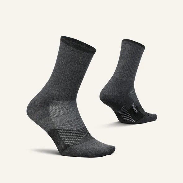 Feetures Trail Max Cushion Mini Crew - Charcoal