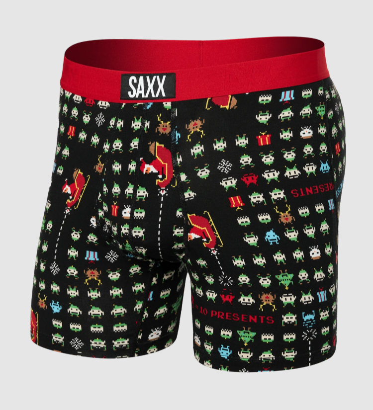 Saxx Ultra Soft Boxer Brief Fly - Sleigh Invaders