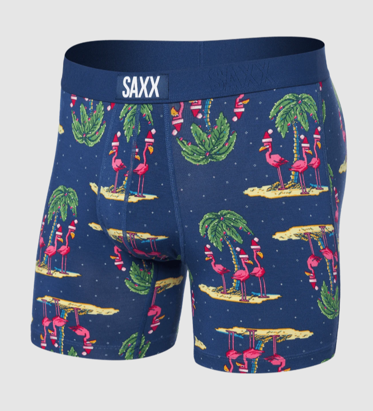Saxx Vibe Super Soft Boxer Brief - Holidays in Paradise