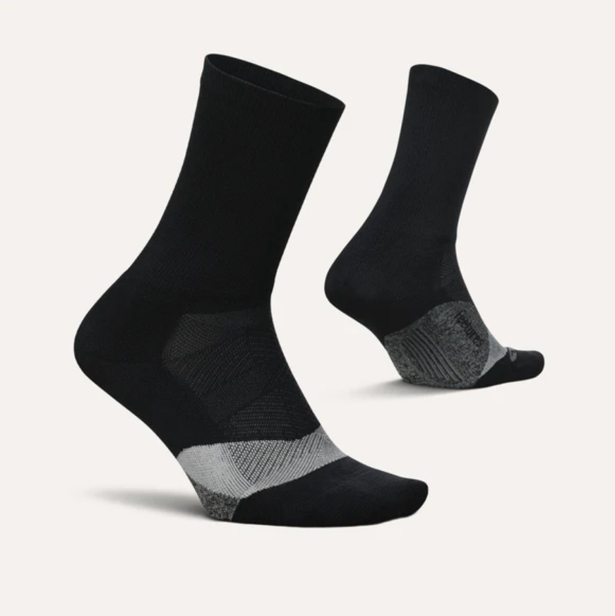 Feetures Elite Light Cushion Mini Crew - Black