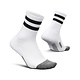 Feetures Elite Light Cushion Mini Crew - White High Top Stripe