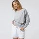 Vuori Women's Long Sleeve Halo Crew - Pale Grey Heather