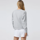 Vuori Women's Long Sleeve Halo Crew - Pale Grey Heather