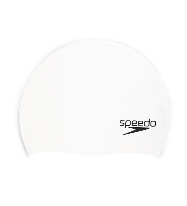 Speedo Elastomeric Solid Silicone Cap - White