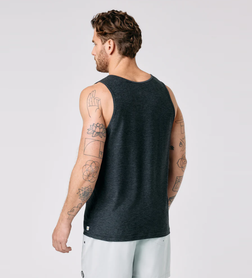 Vuori Men's Strato Tech Tank - Charcoal Heather