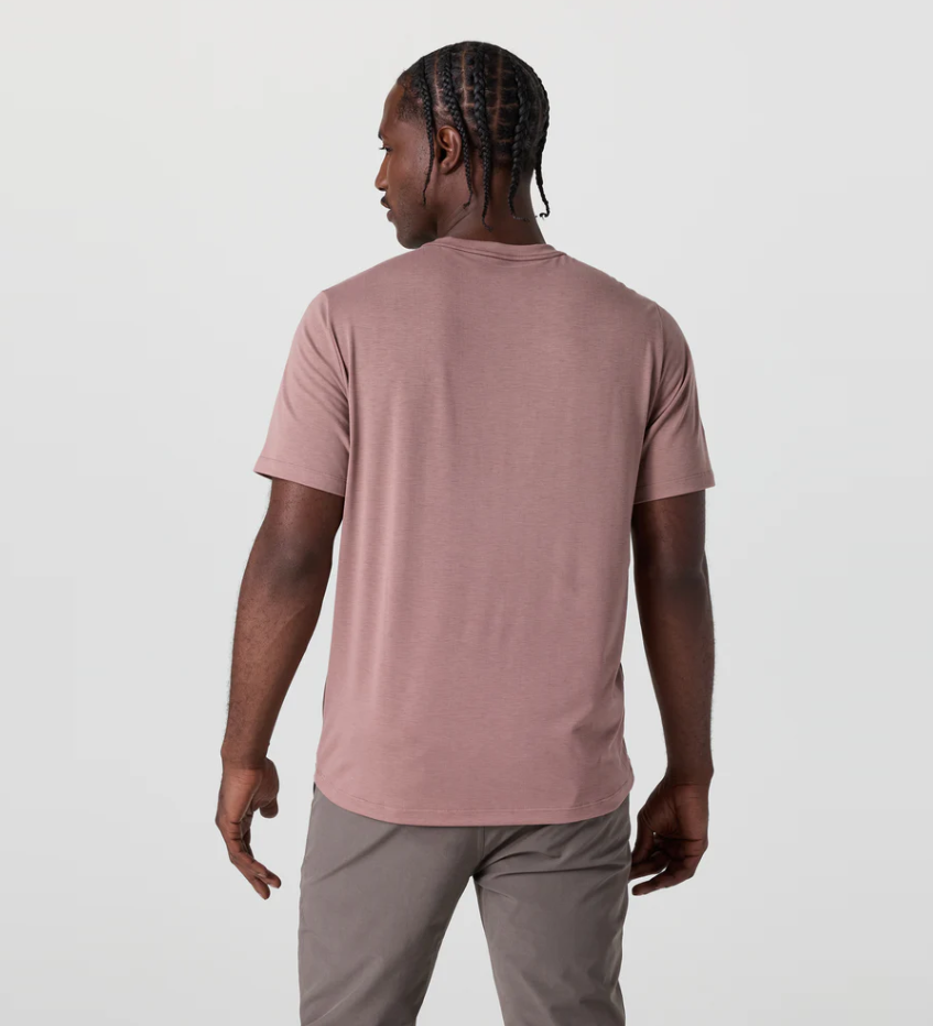 Vuori Men's Current Tech Tee - Zion Rose