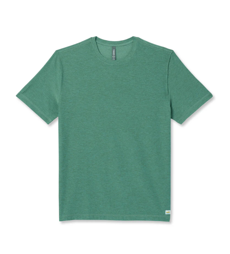 Vuori Men's Strato Tech Tee - Hedge Green Heather