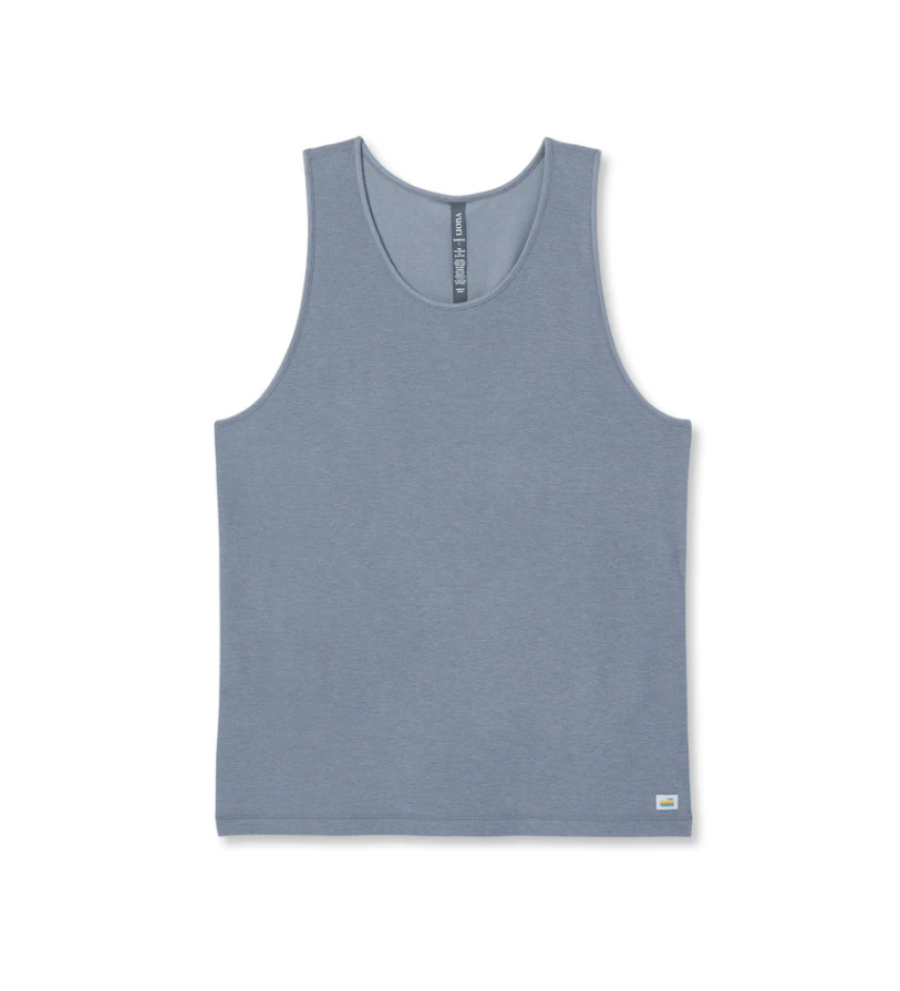 Vuori Men's Strato Tech Tank - Dusty Blue Heather