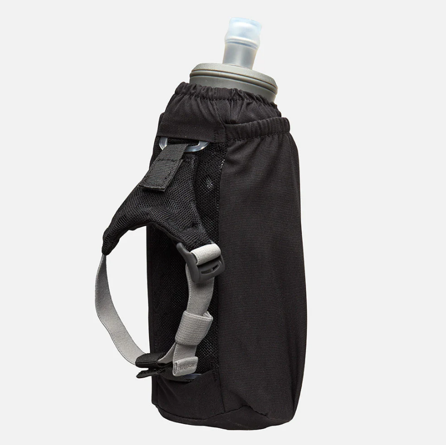 Nathan Pinnacle 18oz Soft Flask - Black/Reflective Silver