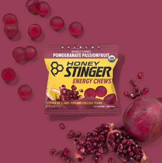 Honey Stinger Energy Chews Case (12) - Pomegranate Passionfruit