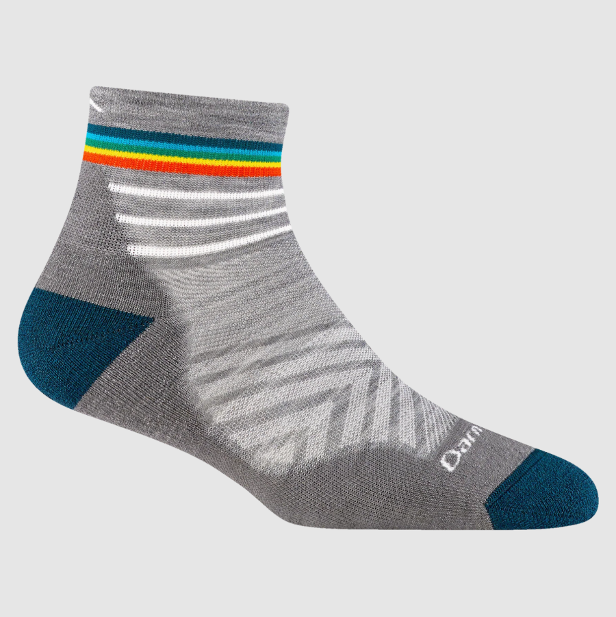 Darn Tough Women's 1/4 Sock | Ultra-Lightweight with Cushion - Gray