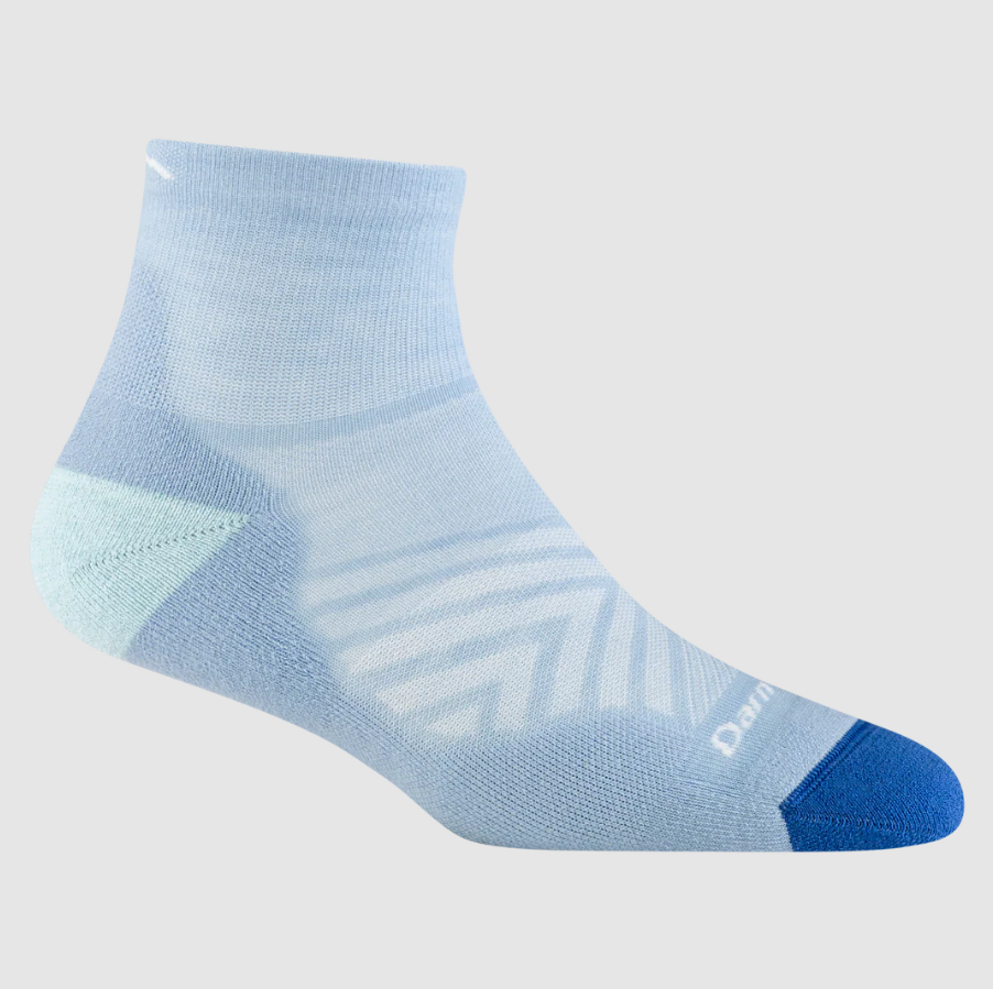 Darn Tough Women's 1/4 Sock | Ultra-Lightweight with Cushion - Sky