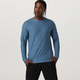 Vuori Men's Long Sleeve Strato Tech Tee - Pool Blue Heather