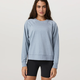 Vuori Women's Long Sleeve Halo Crew - Sea Glass Heather