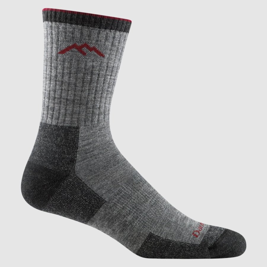 Darn Tough Hiker Micro Crew Charcoal| Midweight with Cushion