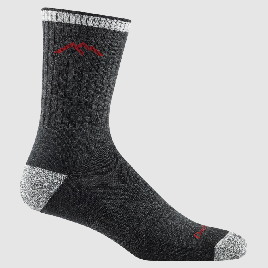Darn Tough Hiker Micro Crew Black| Midweight with Cushion
