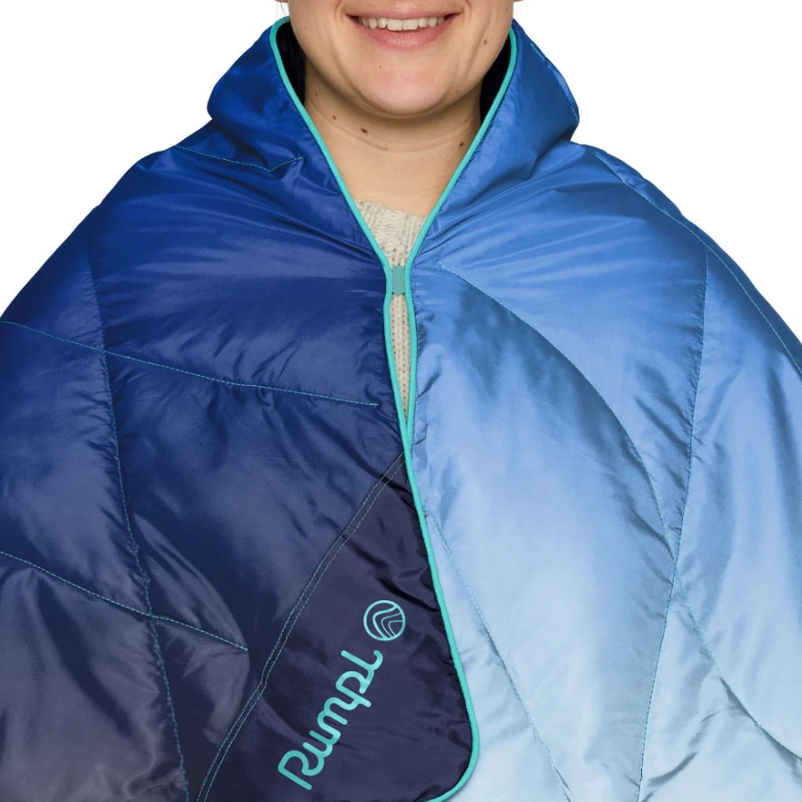 Rumpl Travel Puffy Blanket - Burning Blue Fade