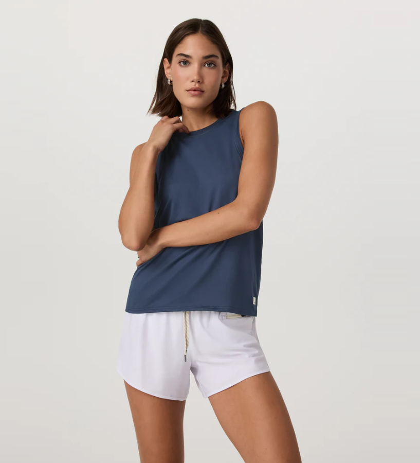 Vuori Women's Energy Top - Long - Blue Coast